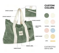 Sac fourre-tout de week-end surdimensionné personnalisé grand sac fourre-tout lavable serviette éponge sacs de plage d'été à la mode