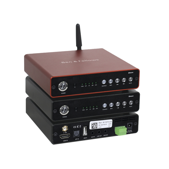 V Wireless Audio Amplifier with ARC Optical Input DLNA Airplay APP Streaming USB AUX for Amplifier with WiFi Bluetooth