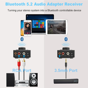 Ymoo b06t3 RCA / AUX <span class=keywords><strong>Bluetooth</strong></span> Adapter Home HIFI <span class=keywords><strong>Bluetooth</strong></span> 5.2 <span class=keywords><strong>Receiver</strong></span> với SBC AAC <span class=keywords><strong>Stereo</strong></span> thu âm thanh cho loa - Product Image 3
