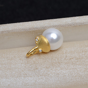 Accessoires DIY en argent S925 faits à la main, pendentif chaîne vide avec tête suspendue pour perles de 8-12 mm, accessoires DIY Baotou, tendance 4413 - Product Image 2