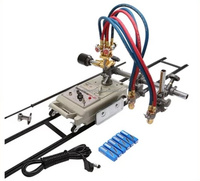 Machine de découpe au gaz à double flamme mini portable pour tôle métallique pour travaux sur le terrain