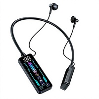 Écouteurs intra-auriculaires élégants avec affichage numérique et commande tactile, Bluetooth 5.4, pour la course, les trajets quotidiens et l'usage quotidien (vente en gros)