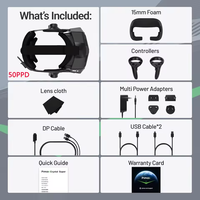 Pi Max pour lunettes de réalité virtuelle Crystal Super VR, dispositif de jeu de réalité virtuelle pour simulateurs de vol et jeux VR, fabriqué en Chine continentale, comprend