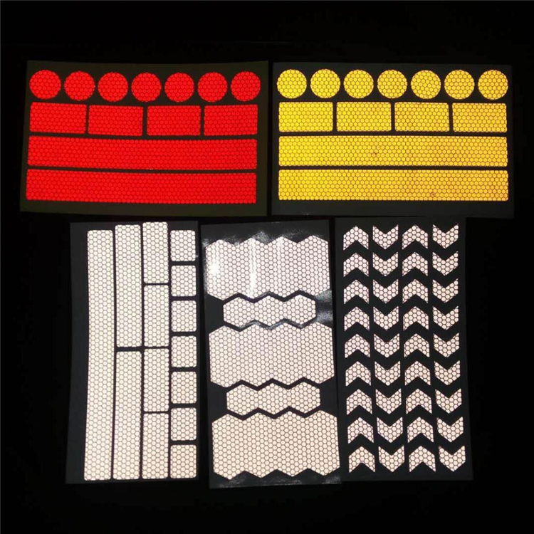 Wholesale Motorcycle Road Bicycle Warning Reflector Film Night Cycling Decal Tape Sticker Bike Reflective Sticker