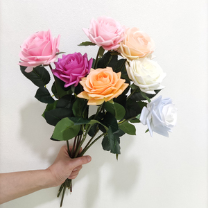 tirtifcial lower rchid lower Lower 7 Heads Real Ouch ilicono ottotton halhalaenopsis lower for Decoration - Product Image 2