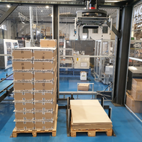 Machine d'emballage extensible externe fabriquée en Italie Palettiseur Module complémentaire Table tournante ou bras Emballage manuel ou automatique Charges stables