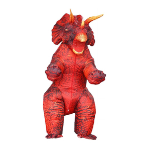 Disfraz de Dinosaurio Inflable de Lujo para Fiesta de Halloween, Disfraz de Cosplay de Dinosaurio, Disfraz de Triceratops Inflable - Product Image 1