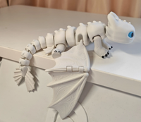 Modèle de dragon articulé réaliste imprimé en 3D, matériau PLA, personnalisable, commandes en gros acceptées, jouet articulé imprimé en 3D