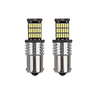 1156 P21W BA15S חינם שגיאת LED Canbus 850LM 4014 45SMD הפוך הפעל אותות אור מנורת הנורה Canbus מפענח עם הנגד מנורת