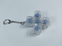 Mini clavier LED anti-stress en PVC, fonctionnant sur piles, jouet anti-stress, logo personnalisé, impression sérigraphique, tendance