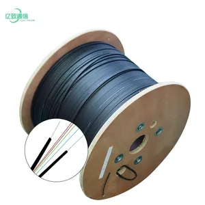 yizhi Ftth fiber optic cable with FRP Strength 2 core ftth drop cable 4 core multimode fiber optic cable LSZH sheath