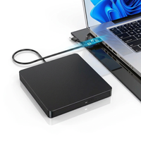 Unidad Óptica Externa Ultrafina para Portátil con USB 3.0, Grabadora de DVD, Reproductor de DVD RW, Unidad Óptica de Lectura y Escritura de CD para Ordenador