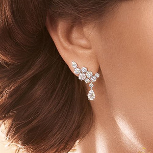Orecchini Pendenti a Foglia con Nappine per Donna, Accessorio Semplice per Uso Quotidiano, Gioiello di Moda per Outfit - Product Image 1