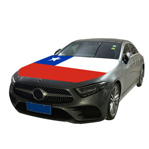 A prezzi accessibili bandiera nazionale del cofano del cofano auto <span class=keywords><strong>cile</strong></span> copertura del motore bandiera fabbrica vendita diretta tessuto in poliestere - Product Image 1