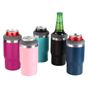 14oz Double-Walled Vacuum Insulated Stainless Steel Tumbler Gourd Cup Set with Can Cooler for Business Gifts - Product Image 1