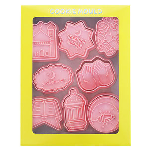 <span class=keywords><strong>Eid</strong></span> Mubarak <span class=keywords><strong>Emporte</strong></span>-pièce en plastique Ferramenta Para Padaria, ensemble d'outils 3D pour la décoration et la cuisson de gâteaux, 8 pièces - Product Image 4