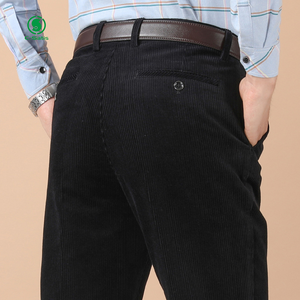 <span class=keywords><strong>Pantaloni</strong></span> da <span class=keywords><strong>Uomo</strong></span> <span class=keywords><strong>in</strong></span> Corduroy Spesso Personalizzati, Stile Casual Autunno Inverno, Taglio Dritto e Vita Alta, Opzione <span class=keywords><strong>in</strong></span> Pile - Product Image 2