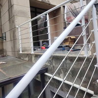 Offre Spéciale – Main courante standard minimaliste en acier inoxydable et PVC, finition satinée/miroir pour balustrades d'escalier d'appartement – Installation facile en DIY