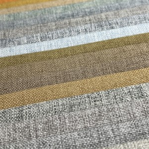 Tissu d'<span class=keywords><strong>ameublement</strong></span> tissé en mélange de <span class=keywords><strong>coton</strong></span> et de lin irlandais 320 GSM pour canapé - Enduit PU, résistant à l'abrasion, poids lourd - Product Image 2