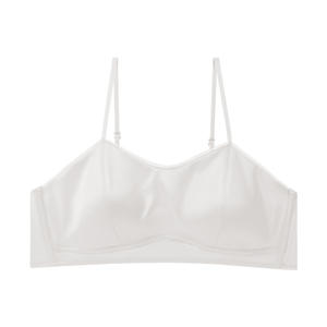 Bralettes scollo a V imbottito <span class=keywords><strong>senza</strong></span> <span class=keywords><strong>ferretto</strong></span> Bustier canotta da Yoga da donna in pizzo 100% <span class=keywords><strong>reggiseno</strong></span> in Lingerie di seta - Product Image 4
