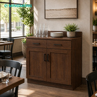 Design moderne en bois, écologique, construction durable, nettoyage facile, compartiments pour bar à domicile, usage commercial