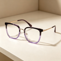Montures de lunettes BONA en acétate et métal, lunettes tendance et confortables en acétate pour femmes et hommes, usage quotidien
