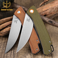 Couteau pliant EDC Yeehand OEM personnalisable avec lame en acier D2 et manche en Micarta pour la chasse et le camping