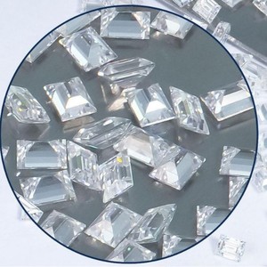 Moissanite Trapezoid D Color Lab Created Loose Stone For Jewelry Making - Product Image 4