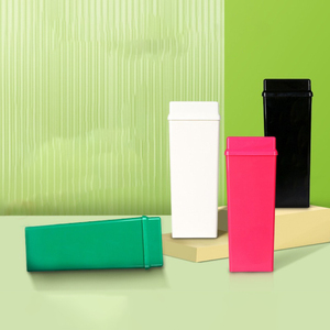 ขวดนมใส ขวดน้ำพลาสติกทรงเหลี่ยม กล่องนมพกพา ใช้ซ้ำได้ ปลอดสาร BPA ป้องกันการรั่วซึม - Product Image 1