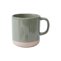 Tasse en céramique unie avec logo personnalisable, résistante aux hautes températures, style moderne et minimaliste, pour café domestique