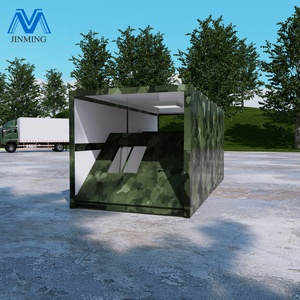 20ft prefab gấp container nhà di động phẳng gói thép văn phòng được sử dụng cho Doanh trại cứu trợ Thiên Tai - Product Image 2