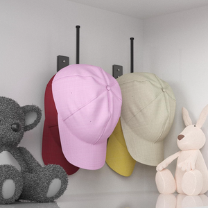 <span class=keywords><strong>Organisateur</strong></span> de chapeaux multifonctionnel en aluminium pour casquettes de baseball, <span class=keywords><strong>organisateur</strong></span> de vêtements mural <span class=keywords><strong>à</strong></span> un niveau, gain de place, outils pour la maison - Product Image 5
