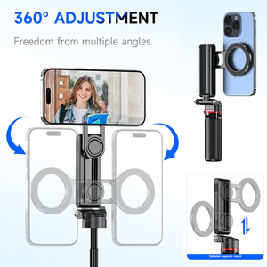 Mini trépied magnétique CYKE pour <span class=keywords><strong>iPhone</strong></span>, support de téléphone portable compact et portable pour bureau et voyage F08 - Product Image 3