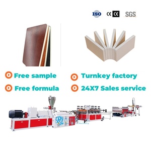 Système <span class=keywords><strong>de</strong></span> production <span class=keywords><strong>de</strong></span> ligne d'extrusion automatique à double vis, contrôlé par PLC, haute puissance, pour <span class=keywords><strong>profil</strong></span>és/plaques/panneaux en mousse <span class=keywords><strong>PVC</strong></span>/WPC - Product Image 1