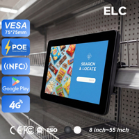 10.1 inç Süpermarket Self Servis Fiyat Kontrol Cihazı POE Android Tablet, Envanter ve Fiyat Sorgulama Kiosku için QR Barkod Tarayıcı ile