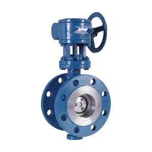 Pn6-Pn10-Pn16-Pn25-<span class=keywords><strong>Class125</strong></span>-Class150 đôi Mặt bích đôi bù đắp Van bướm Lập Dị với khí nén Thiết bị truyền động điện - Product Image 1