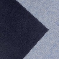 Tela de Forro Polar Azul de 280 g/m², 100 % Poliéster, Gruesa, Elástica, Impermeable, Cortavientos, para Chaquetas Softshell de Exterior para Niños, Niñas, Mujeres y Hombres