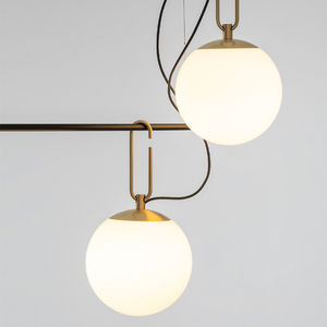 <span class=keywords><strong>Suspension</strong></span> linéaire Globe Cluster pour salle à manger îlot de cuisine sphère en verre opale métal noir <span class=keywords><strong>laiton</strong></span> Accent NH S3 lampe à <span class=keywords><strong>suspension</strong></span> - Product Image 5