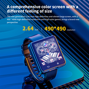 Montre connectée Android 11 avec carte SIM 4G, 3 Go + 32 Go, <span class=keywords><strong>grand</strong></span> écran de 2,64 pouces, GPS, Wi-Fi, caméra, téléphone Android, montre connectée - Product Image 3