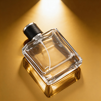 Flacon de luxe 50 ml rechargeable en verre avec pompe, capuchon pulvérisateur, diffuseur à bâtonnets, surface estampée à chaud, durable, pour huiles essentielles