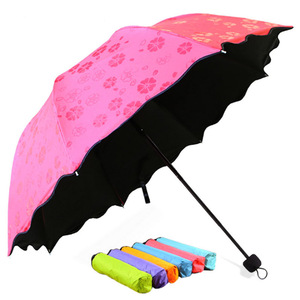 <span class=keywords><strong>Sombrilla</strong></span> Mágica que Florece con Agua, Manual, <span class=keywords><strong>Plegable</strong></span> en 3 Secciones, Linda, Cambia de Color, Ligera y Portátil <span class=keywords><strong>para</strong></span> Uso Diario y Viajes - Product Image 2