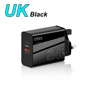Chargeur de téléphone portable multi-ports EU US UK, 2 ports USB + Type-C, QC3.0 + PD, chargeur rapide, adaptateur de charge rapide pour <span class=keywords><strong>smartphone</strong></span> - Product Image 3