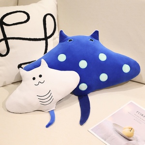 Peluche de poisson-diable de dessin animé, coussin décoratif, cadeau pour petite amie à l'anniversaire - Product Image 4