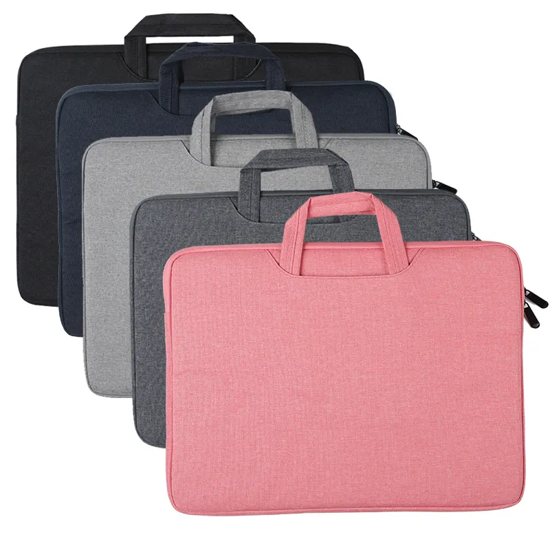 15.6 Inch large Capacity Durable Waterproof Material Strong Zipper Business Sleeve Tote Messenger Laptop Bag for Man's