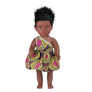 도매 18 인치 아프리카 계 미국인 블랙 인형 zapdos 플러시 전체 실리콘 아기 인형 인기있는 패션 인형 장난감