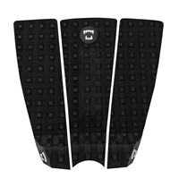 Adhésif personnalisé 3 pièces Deck Grip SUP Pad nouveau design équipement Surfboard Tail Pad EVA mousse surf deck grip Traction Pad Noir