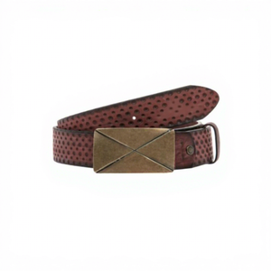 Ceinture en cuir de vachette écologique avec boucle ardillon tête de mort 3D, largeur 3,8 cm, longueur 140 cm, légère et robuste - Product Image 2
