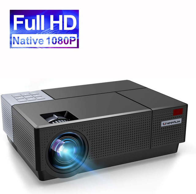CHEERLUX 1080P Overhead Projector Full HD 3D Video Projector Automatically Keystone Correction Brightening Proyector Beamer