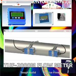 Débitmètre d'eau TUF-2000M, capteur ultrasonique externe à pince, module numérique pour tuyaux en métal ou en plastique - Product Image 2