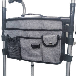 Custom Portable <b>Walker</b> Storage Bag Wheelchair Grocery Side Bag Foldable Accessory Organizer Pouch With Cup Holder - Product Image 6